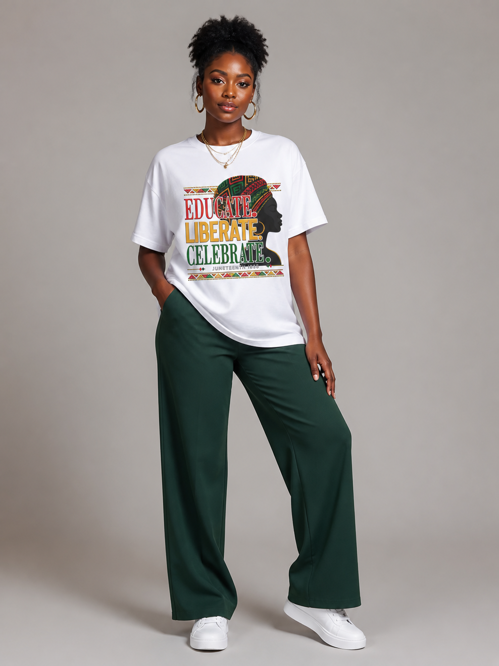 Black History: Educate Liberate Celebrate 1865 Graphic T-Shirt - BoldnTold