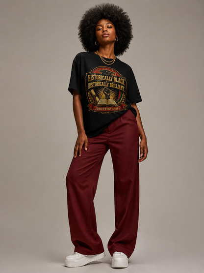 Historically Black Historically Brilliant: HBCU Graduation Graphic T-Shirt - BoldnTold