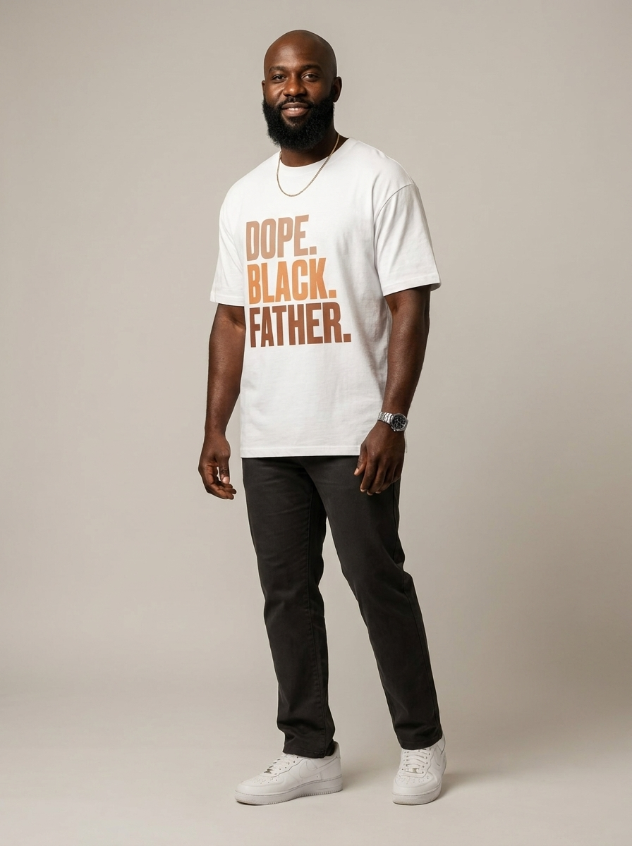 Dope Black Father Graphic T-Shirt - BoldnTold