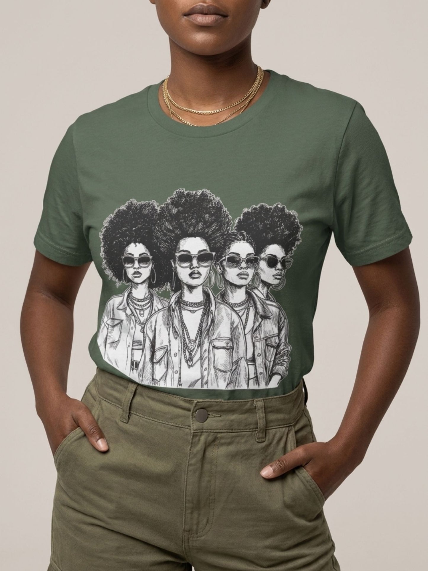 Black Girl Magic: The Ultimate Squad Goals Graphic T-Shirt - BoldnTold