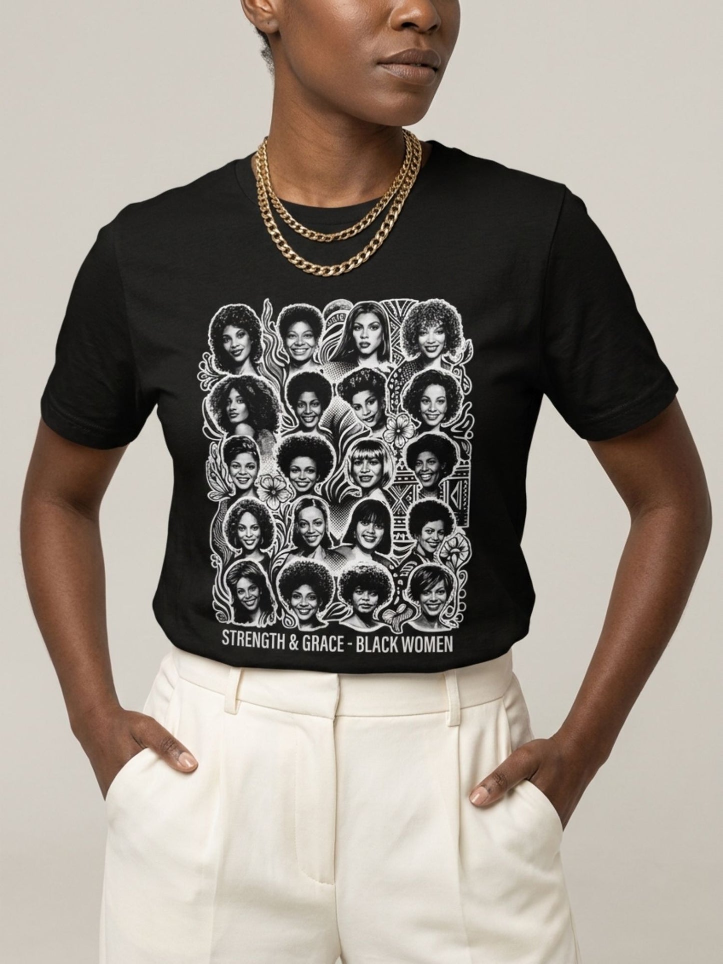 Strength & Grace: Icons of Black Women Empowerment Graphic T-Shirt - BoldnTold