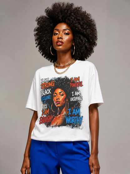 I Am Unstoppable: Black Excellence Graphic T-Shirt - BoldnTold