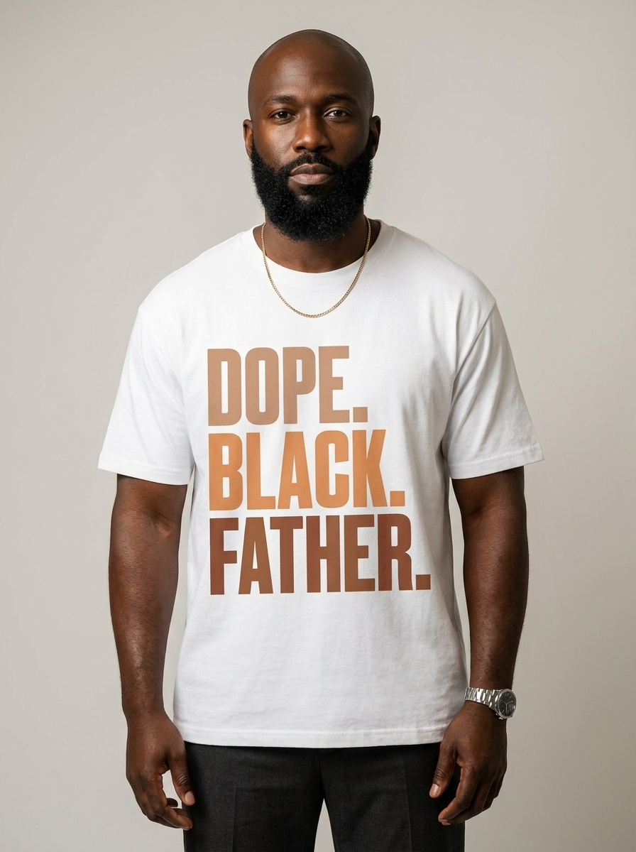 Dope Black Father Graphic T-Shirt - BoldnTold