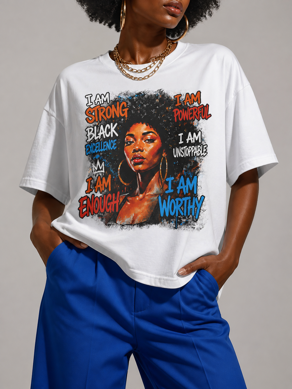 I Am Unstoppable: Black Excellence Graphic T-Shirt - BoldnTold