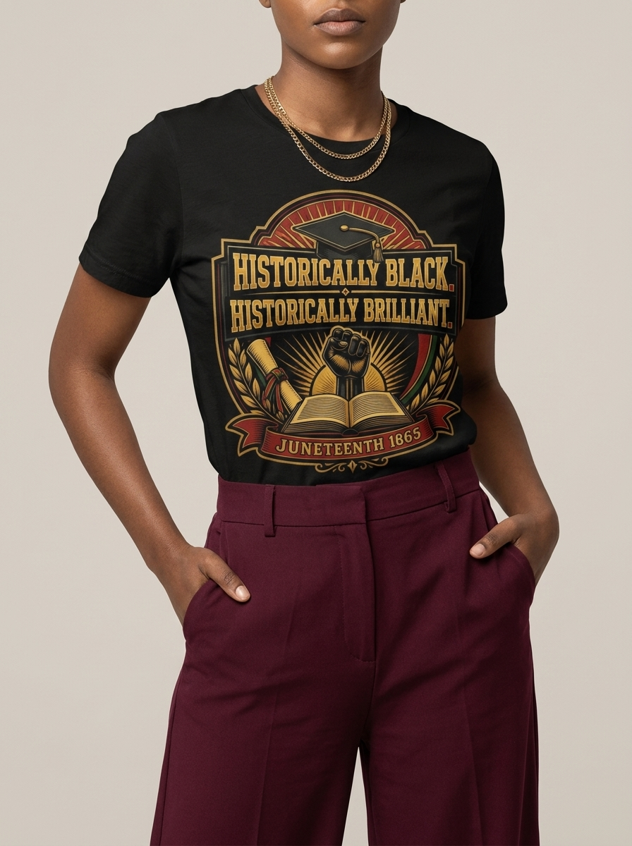 Historically Black Historically Brilliant: HBCU Graduation Graphic T-Shirt - BoldnTold