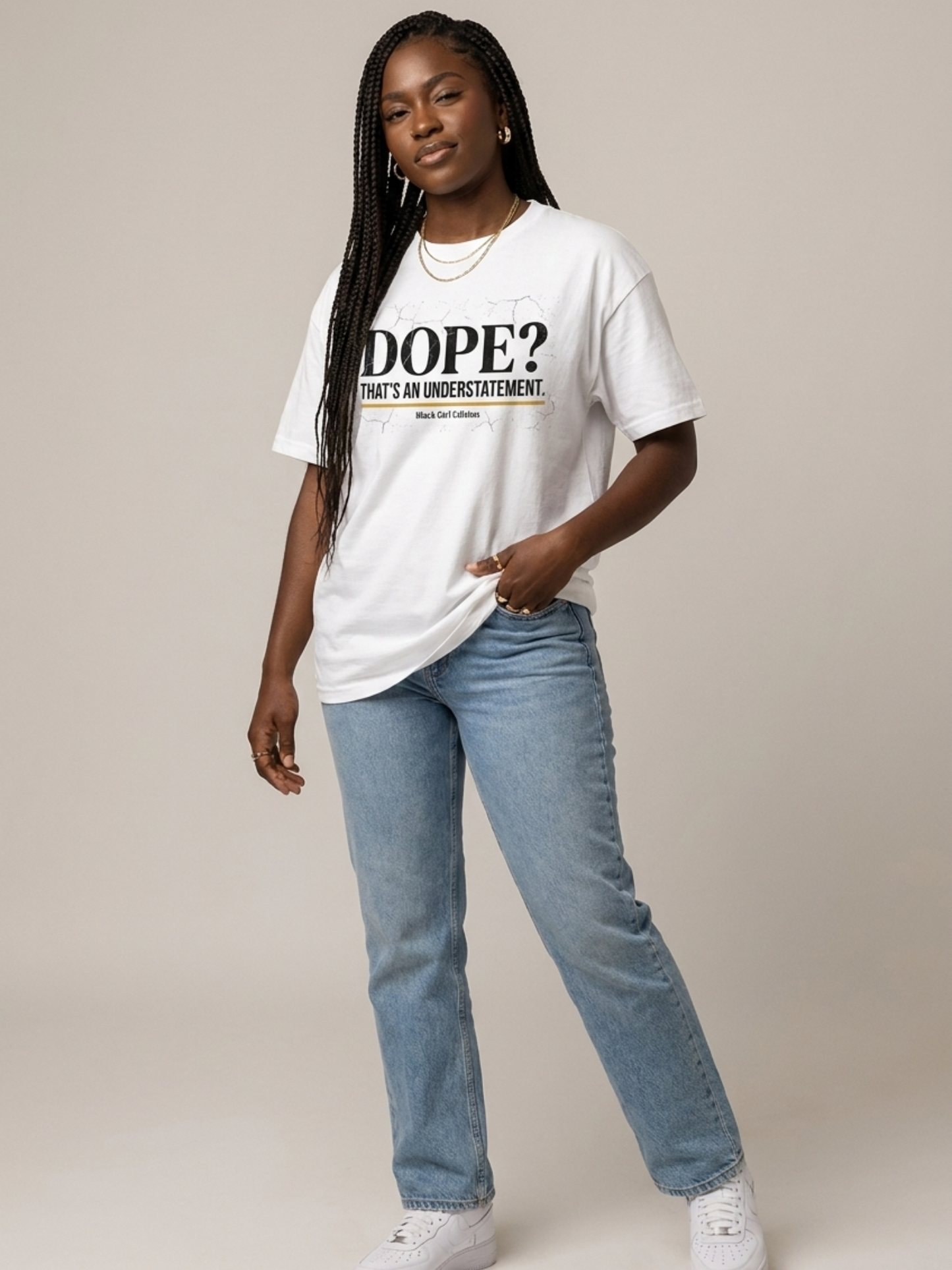 Dope? That's An Understatement: Black Girl Edition Graphic T-Shirt - BoldnTold