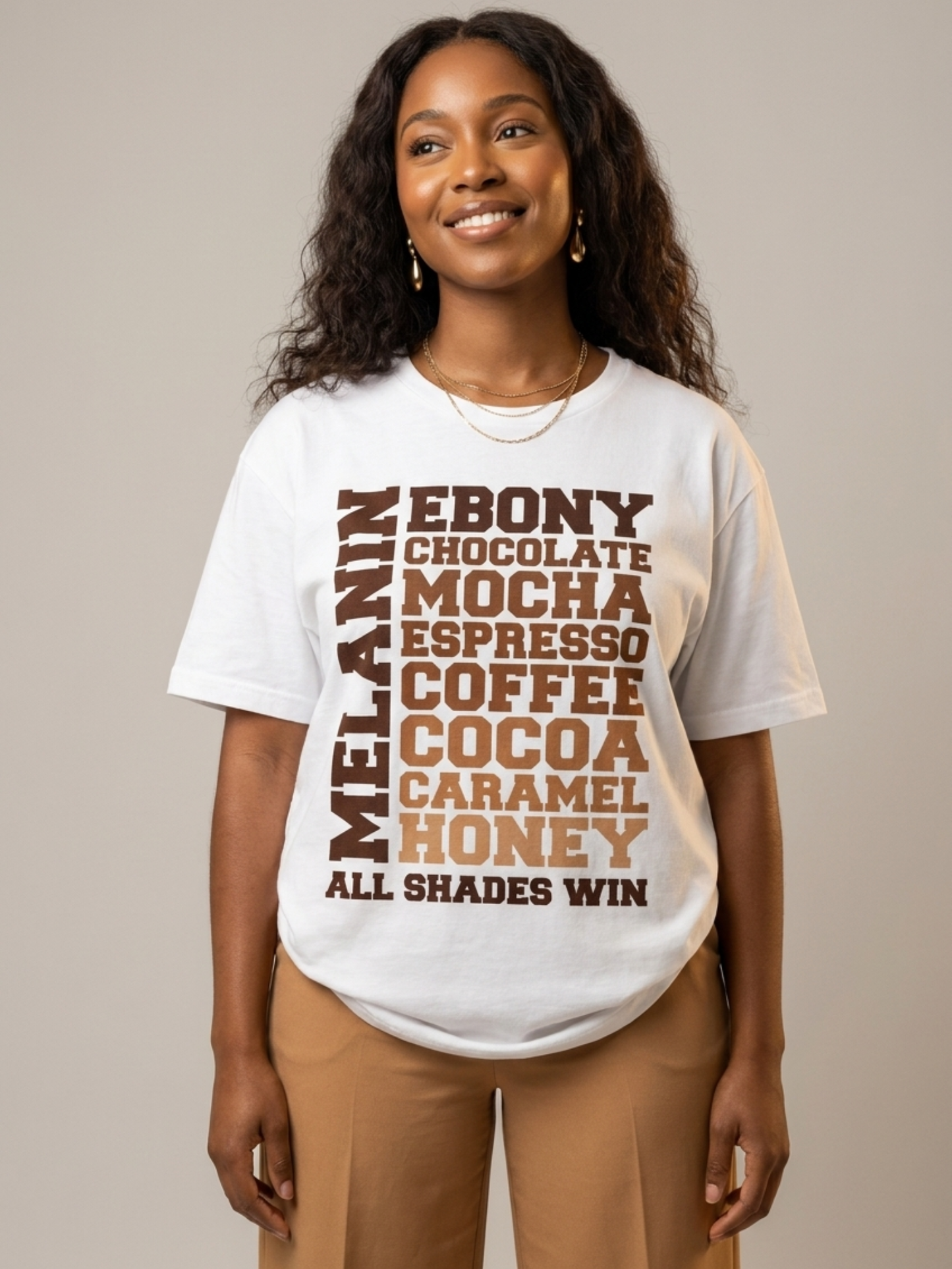 Melanin All Shades Win - Black Queen Graphic T-Shirt - BoldnTold