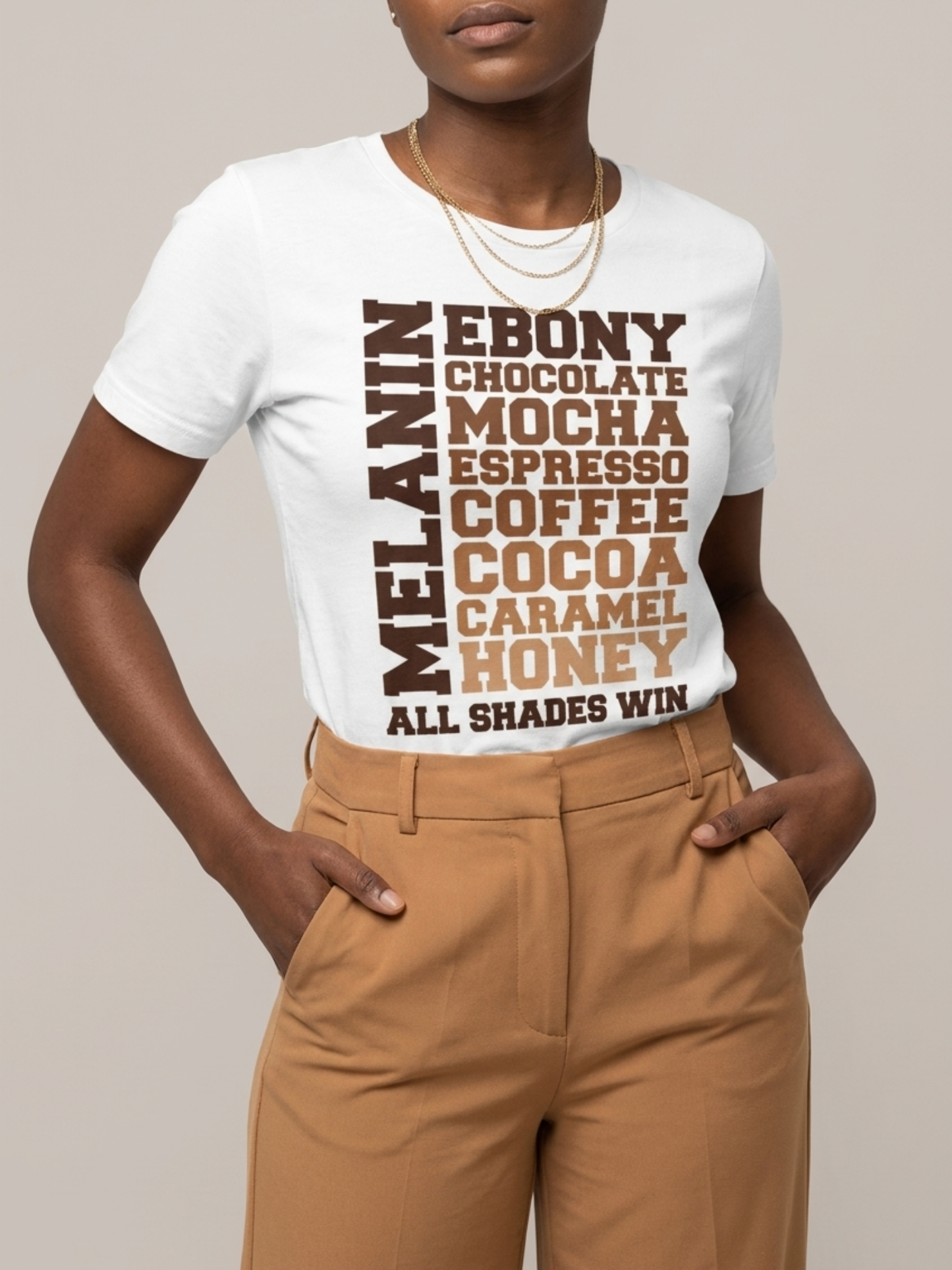 Melanin All Shades Win - Black Queen Graphic T-Shirt - BoldnTold