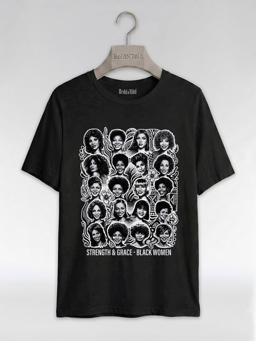 Strength & Grace: Icons of Black Women Empowerment Graphic T-Shirt - BoldnTold