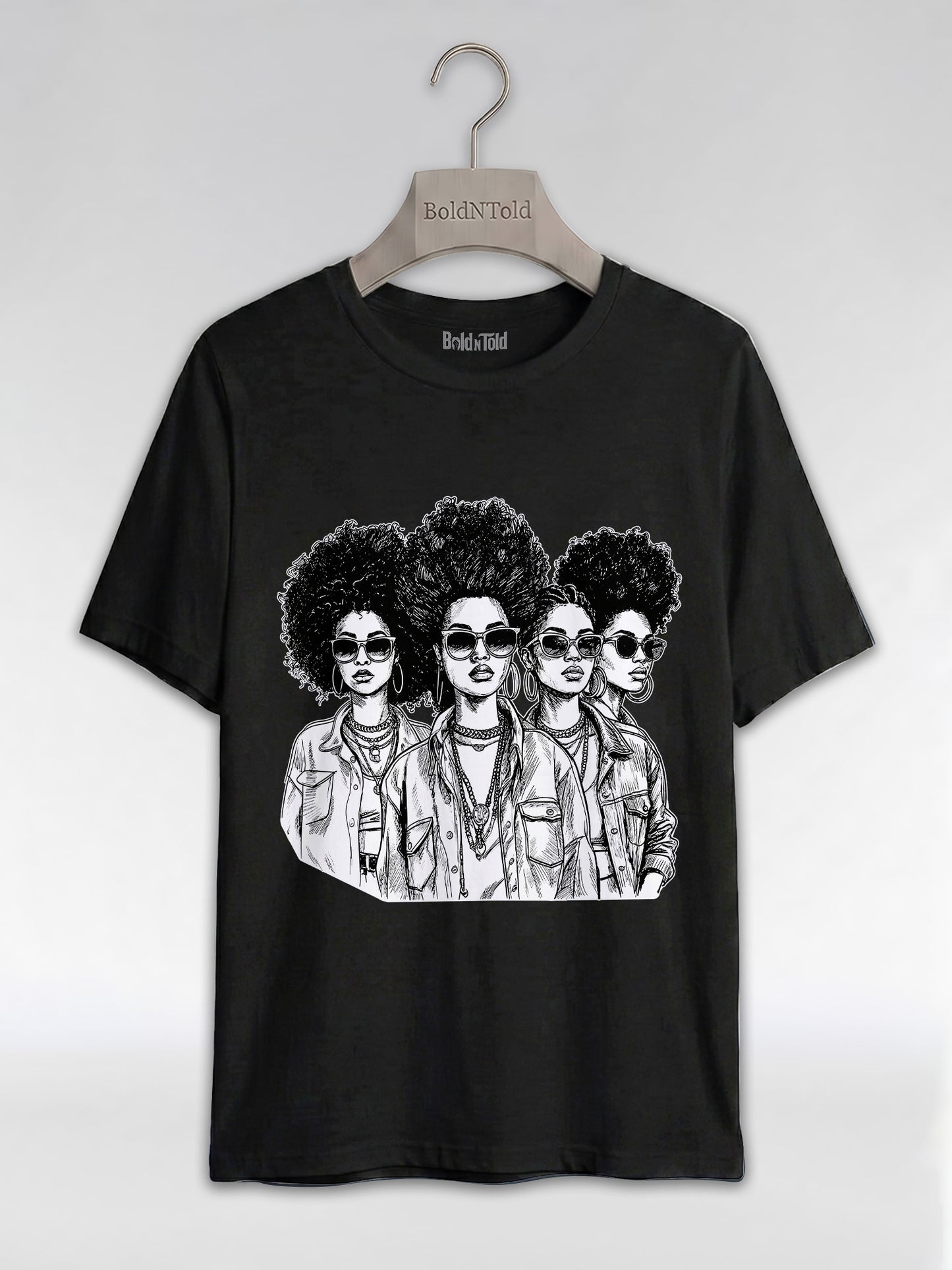 Black Girl Magic: The Ultimate Squad Goals Graphic T-Shirt - BoldnTold