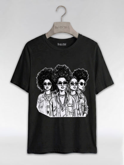 Black Girl Magic: The Ultimate Squad Goals Graphic T-Shirt - BoldnTold