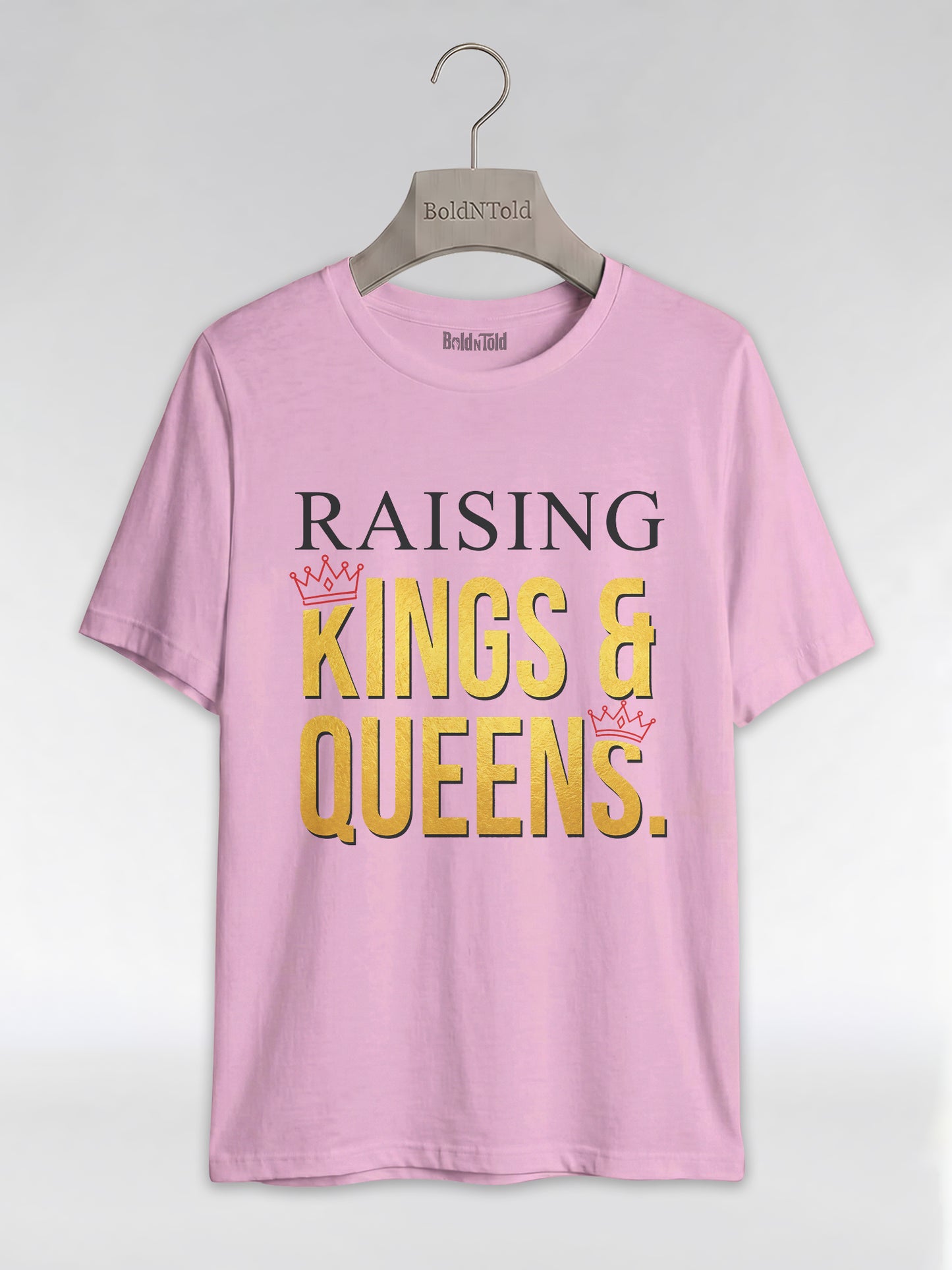 Raising Kings And Queens: Proud Black Parents Graphic T-Shirt - BoldnTold