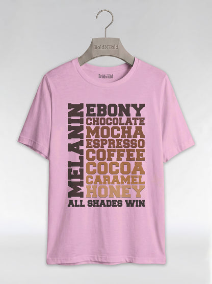 Melanin All Shades Win - Black Queen Graphic T-Shirt - BoldnTold