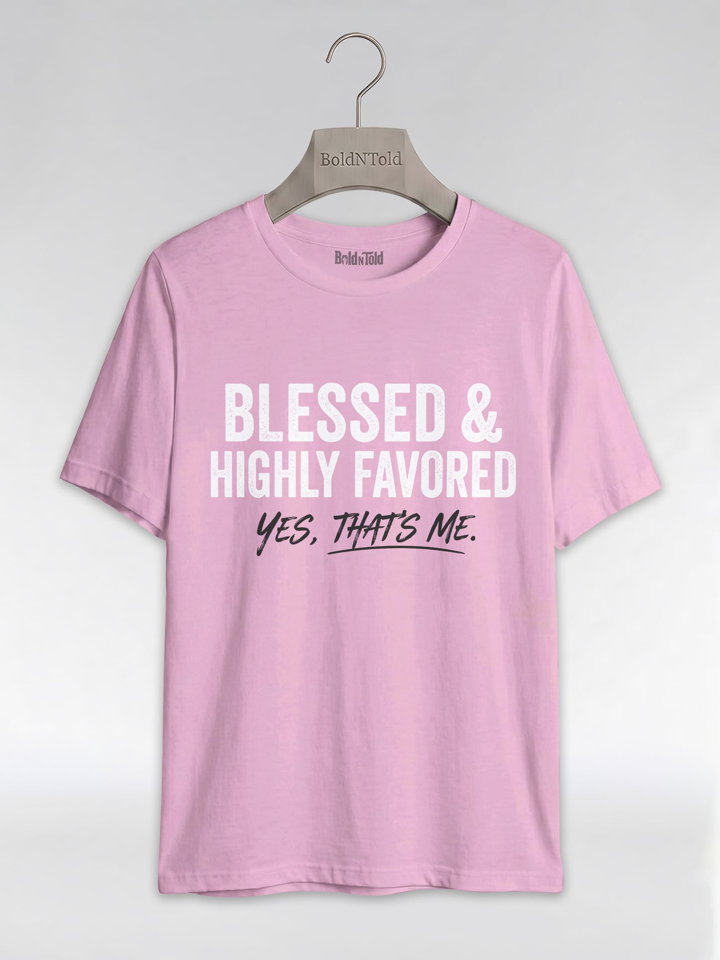 Blessed & Highly Favored: Christian Black Excellence Graphic T-Shirt - BoldnTold