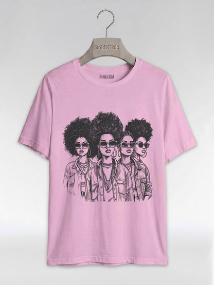 Black Girl Magic: The Ultimate Squad Goals Graphic T-Shirt - BoldnTold