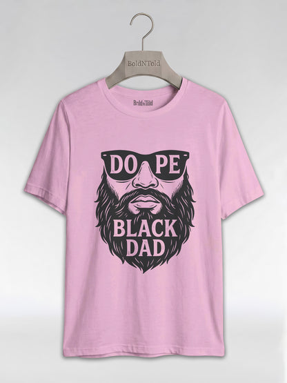 Dope Black Dad: The Bearded King Graphic T-Shirt - BoldnTold