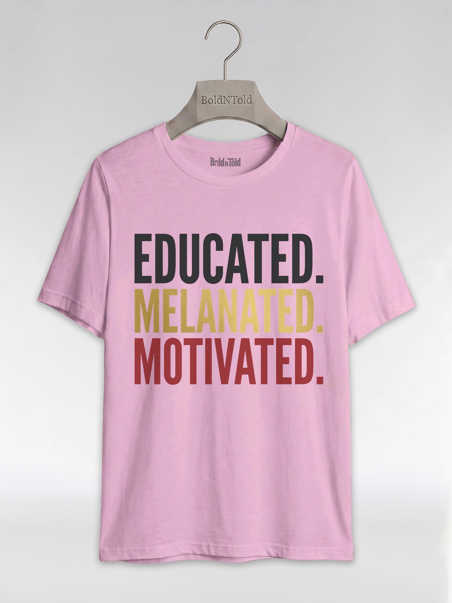 Educated Melanated Motivated: Black Excellence Graphic T-Shirt - BoldnTold