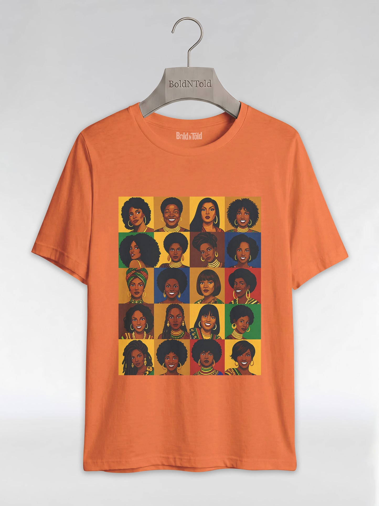 Black Queen Collage: A Tribute to Diverse Beauty Graphic T-Shirt - BoldnTold