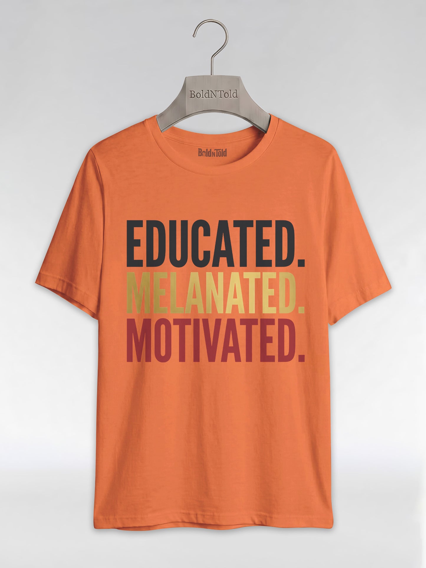 Educated Melanated Motivated: Black Excellence Graphic T-Shirt - BoldnTold