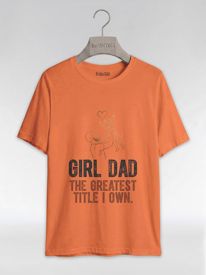 Black Dad & Daughter Bond: The Greatest Title Graphic T-Shirt - BoldnTold