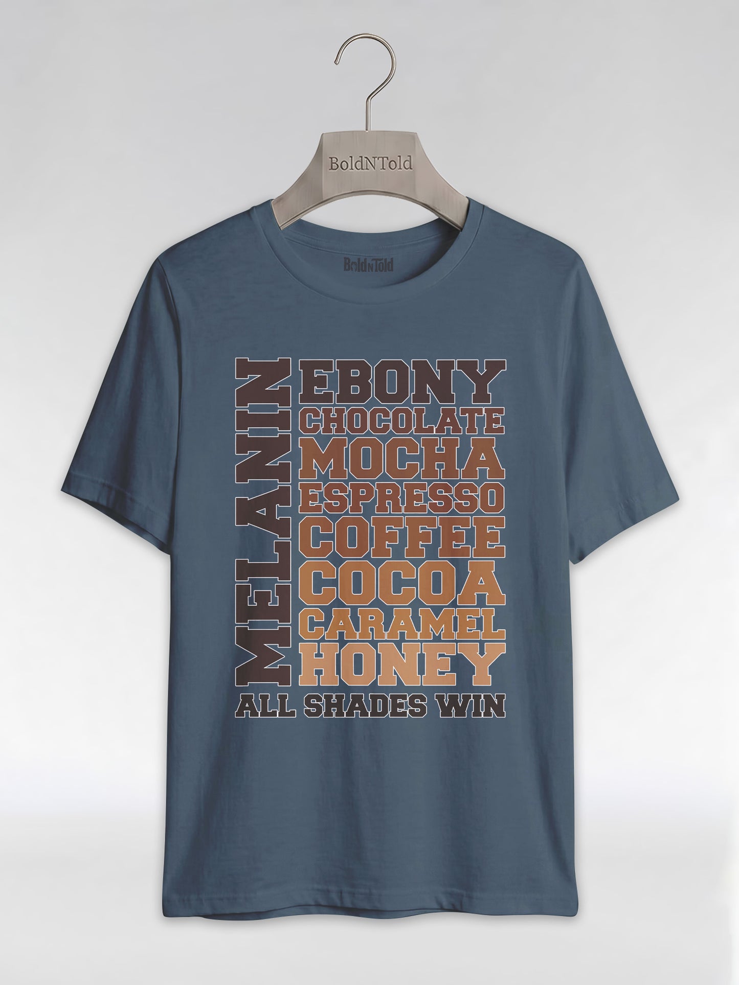 Melanin All Shades Win - Black Queen Graphic T-Shirt - BoldnTold