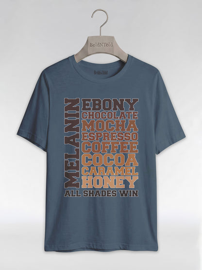 Melanin All Shades Win - Black Queen Graphic T-Shirt - BoldnTold