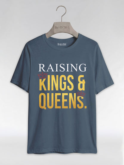 Raising Kings And Queens: Proud Black Parents Graphic T-Shirt - BoldnTold