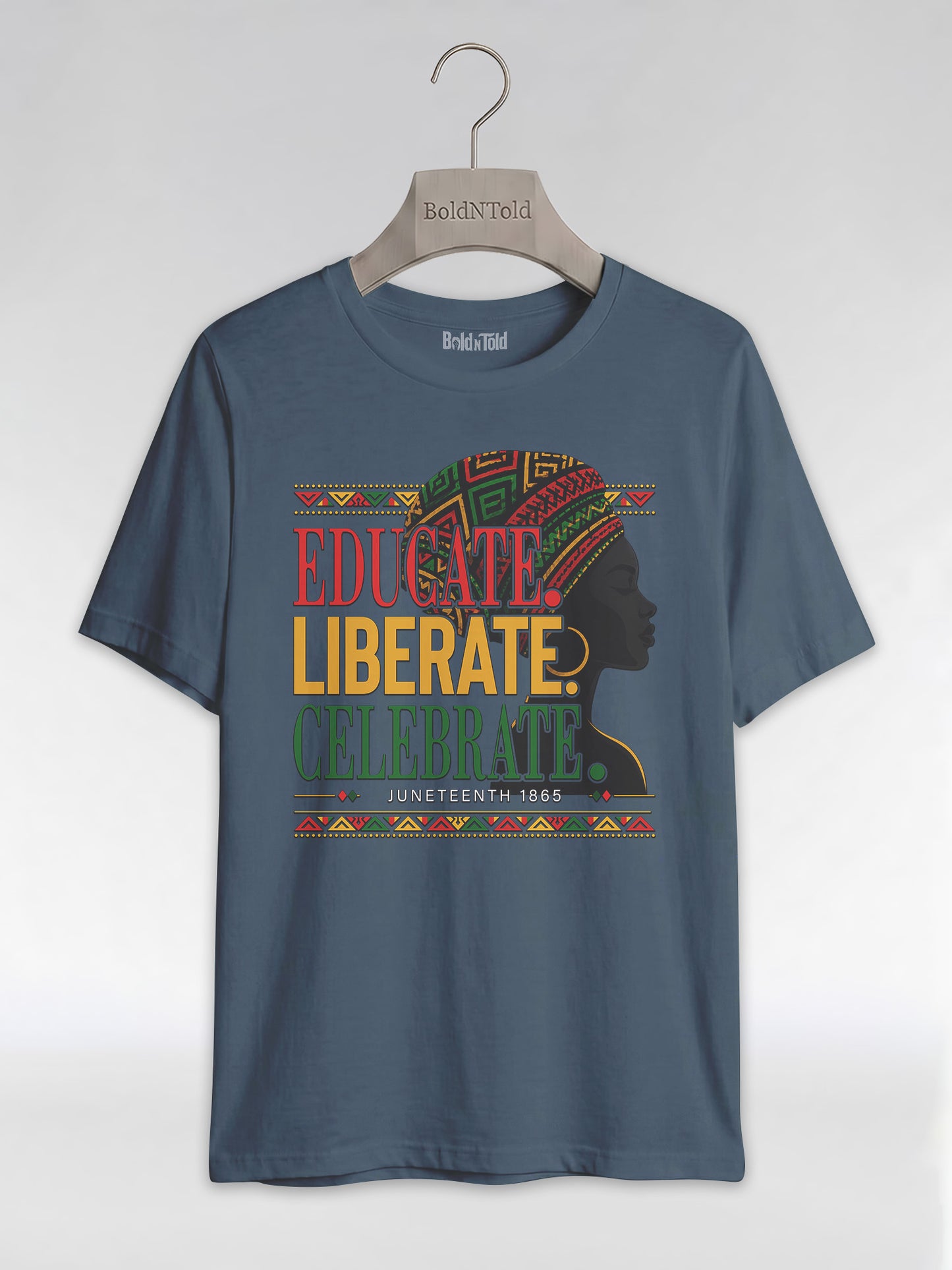 Black History: Educate Liberate Celebrate 1865 Graphic T-Shirt - BoldnTold