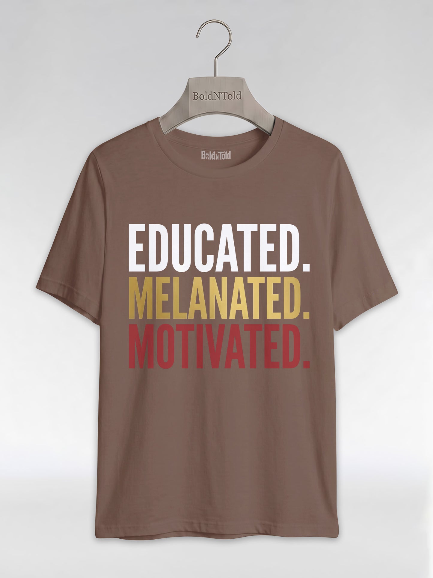 Educated Melanated Motivated: Black Excellence Graphic T-Shirt - BoldnTold