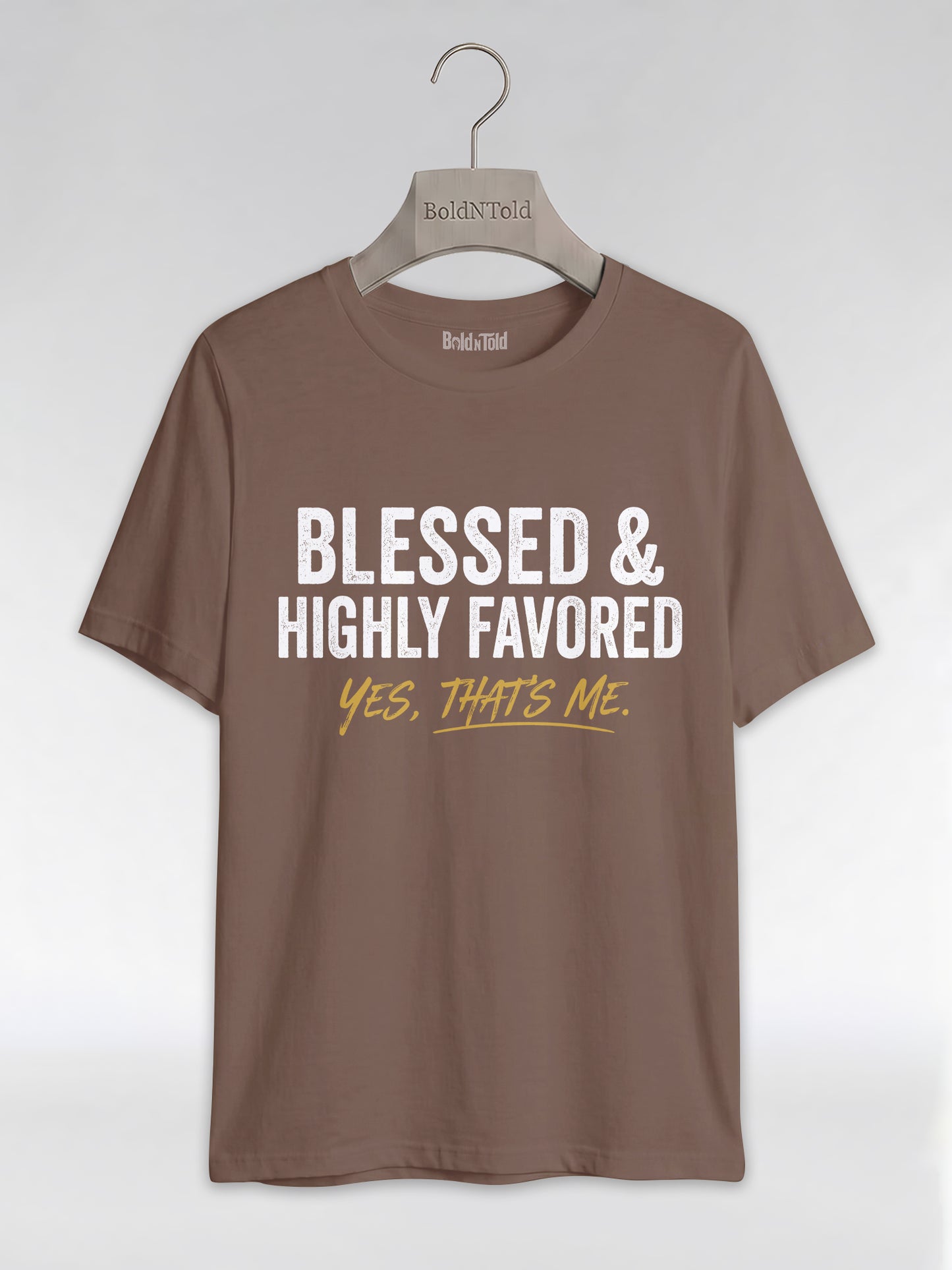 Blessed & Highly Favored: Christian Black Excellence Graphic T-Shirt - BoldnTold
