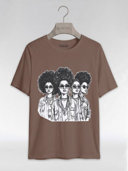 Black Girl Magic: The Ultimate Squad Goals Graphic T-Shirt - BoldnTold