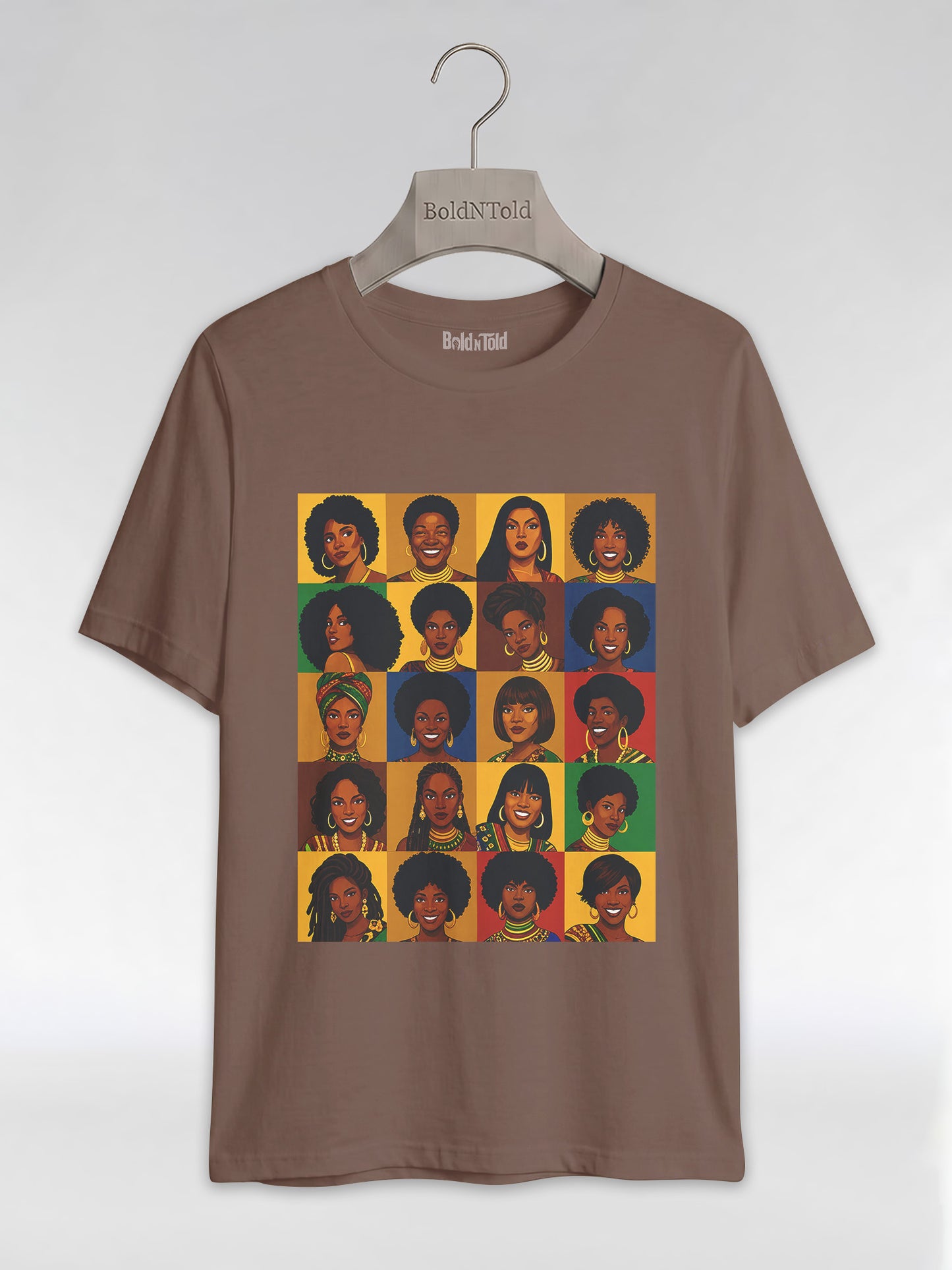 Black Queen Collage: A Tribute to Diverse Beauty Graphic T-Shirt - BoldnTold