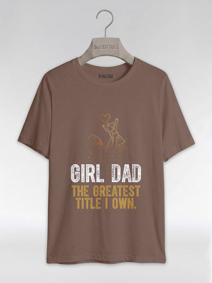 Black Dad & Daughter Bond: The Greatest Title Graphic T-Shirt - BoldnTold