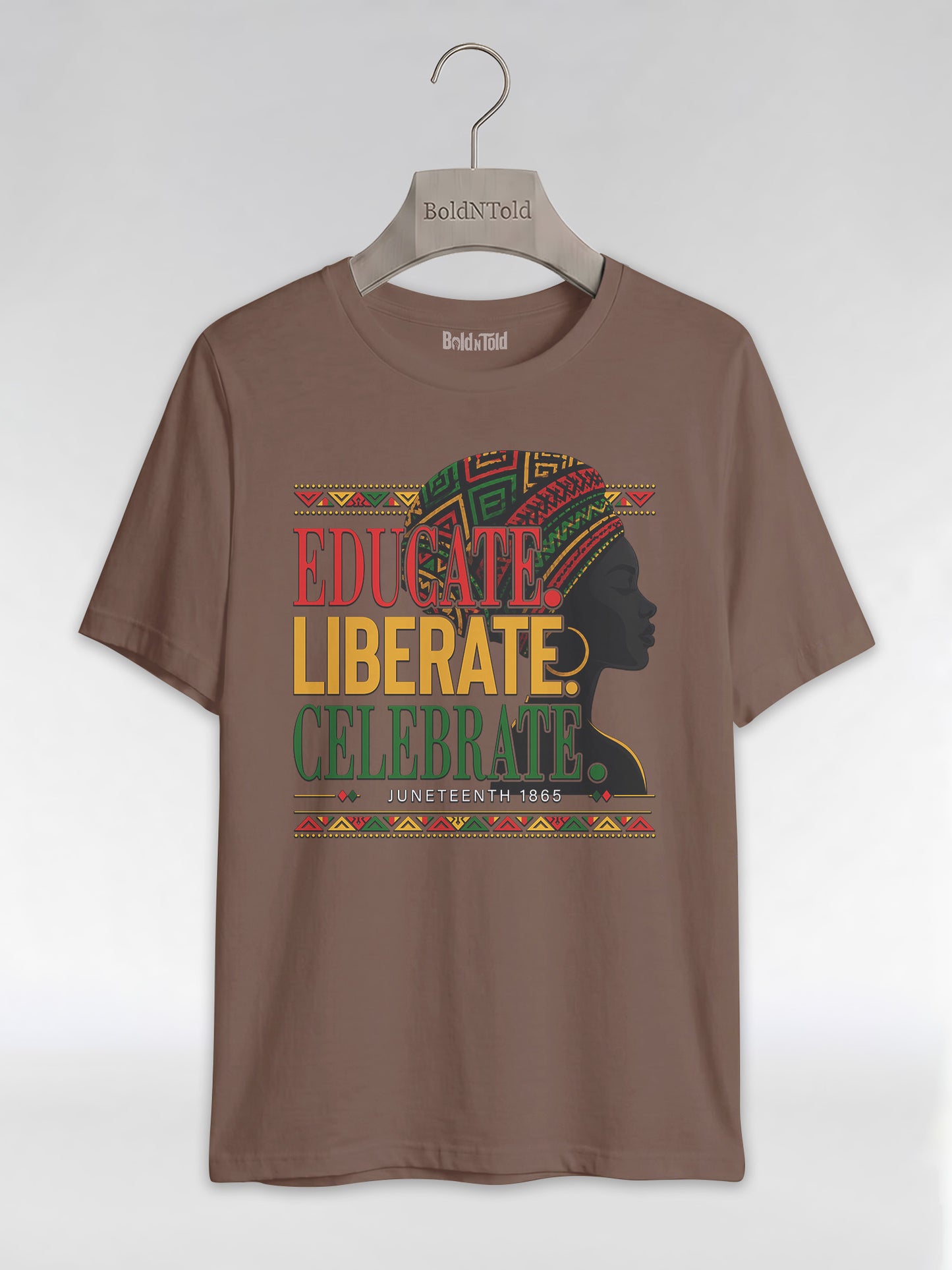 Black History: Educate Liberate Celebrate 1865 Graphic T-Shirt - BoldnTold