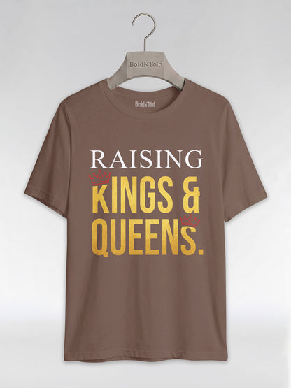 Raising Kings And Queens: Proud Black Parents Graphic T-Shirt - BoldnTold