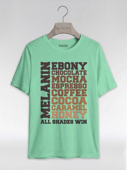 Melanin All Shades Win - Black Queen Graphic T-Shirt - BoldnTold