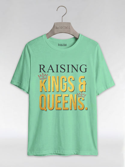 Raising Kings And Queens: Proud Black Parents Graphic T-Shirt - BoldnTold