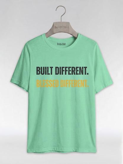 Built Different Blessed Different: Black Excellence Graphic T-Shirt - BoldnTold