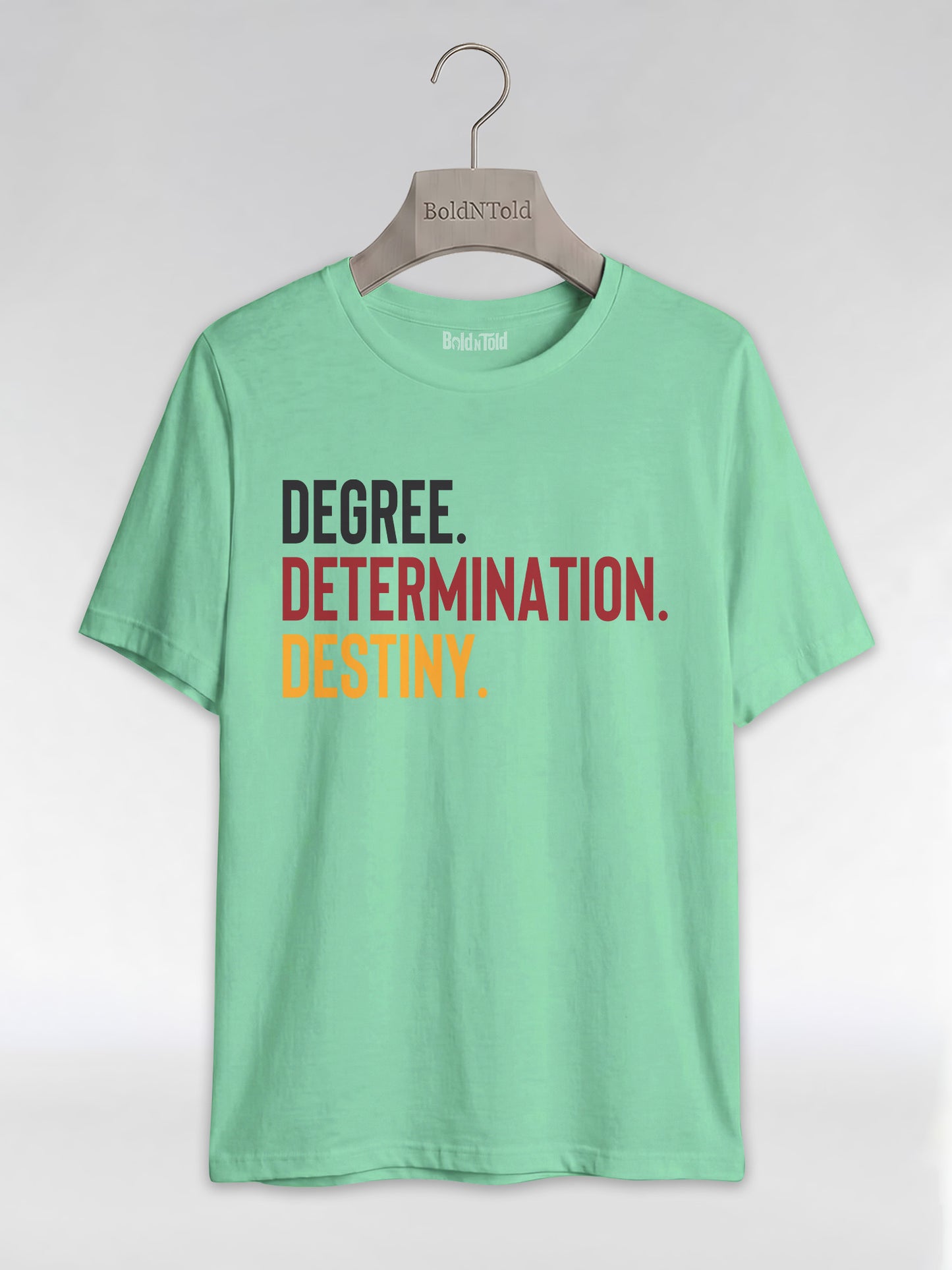 Degree Determination Destiny: Black Excellence Graduation Graphic T-Shirt - BoldnTold