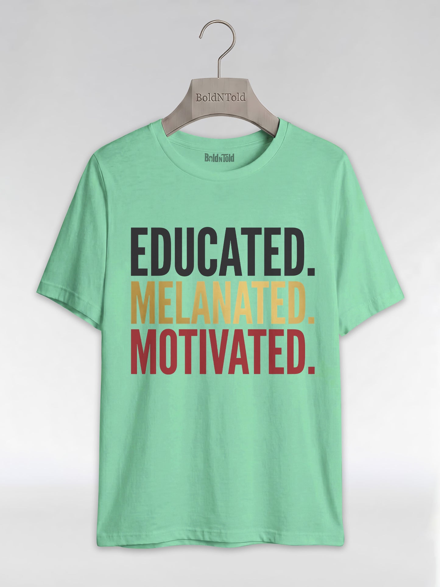 Educated Melanated Motivated: Black Excellence Graphic T-Shirt - BoldnTold