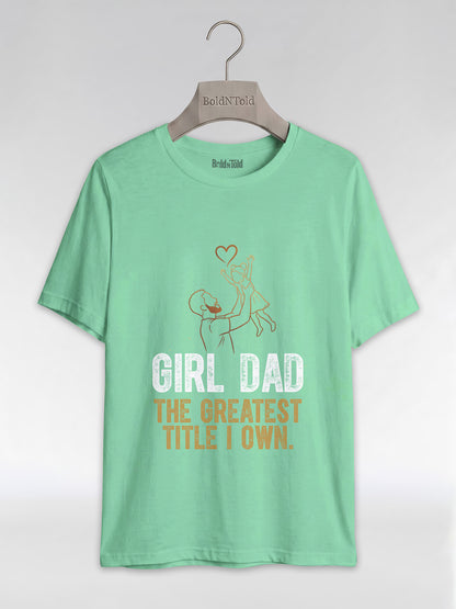 Black Dad & Daughter Bond: The Greatest Title Graphic T-Shirt - BoldnTold
