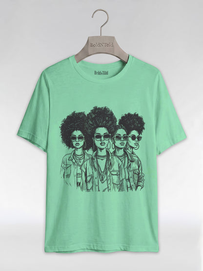 Black Girl Magic: The Ultimate Squad Goals Graphic T-Shirt - BoldnTold