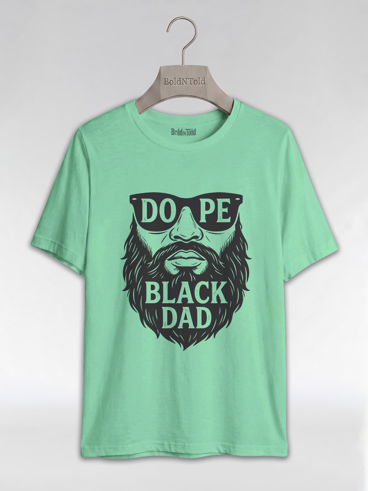 Dope Black Dad: The Bearded King Graphic T-Shirt - BoldnTold