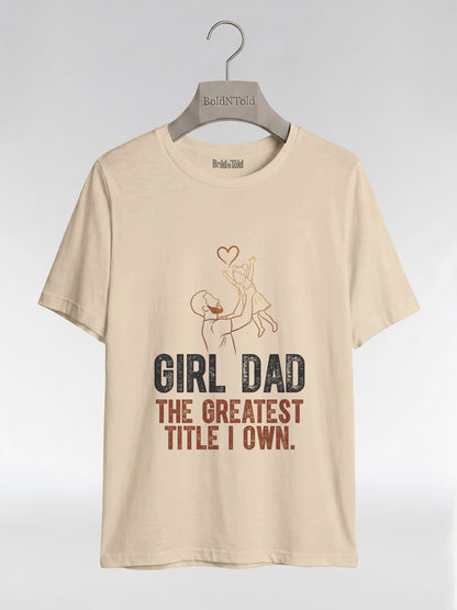 Black Dad & Daughter Bond: The Greatest Title Graphic T-Shirt - BoldnTold