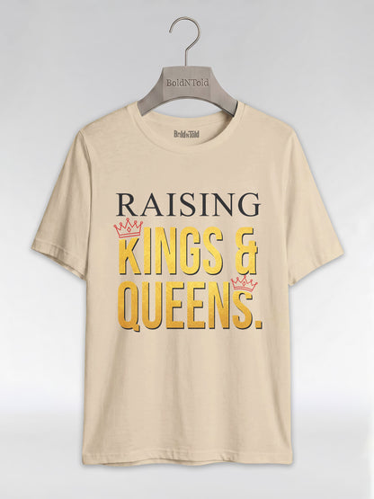 Raising Kings And Queens: Proud Black Parents Graphic T-Shirt - BoldnTold