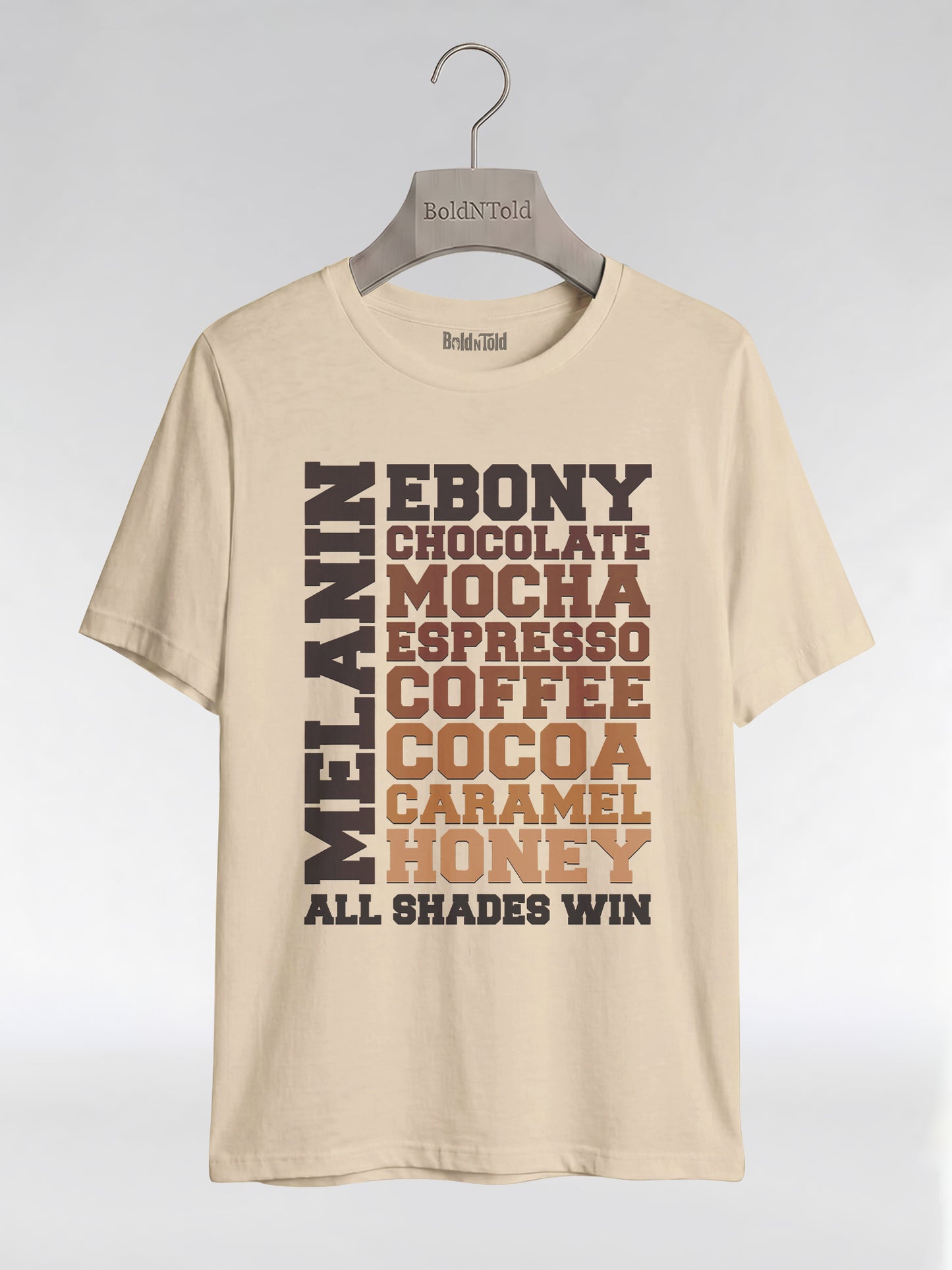 Melanin All Shades Win - Black Queen Graphic T-Shirt - BoldnTold