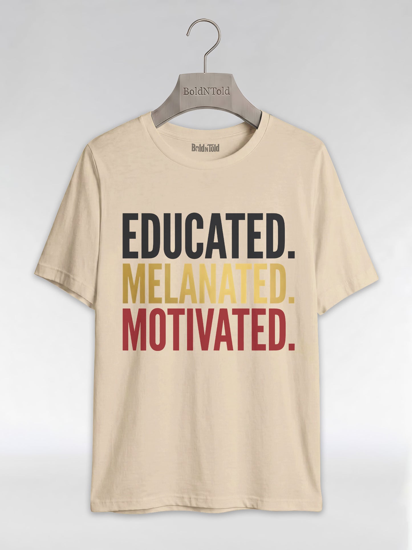 Educated Melanated Motivated: Black Excellence Graphic T-Shirt - BoldnTold