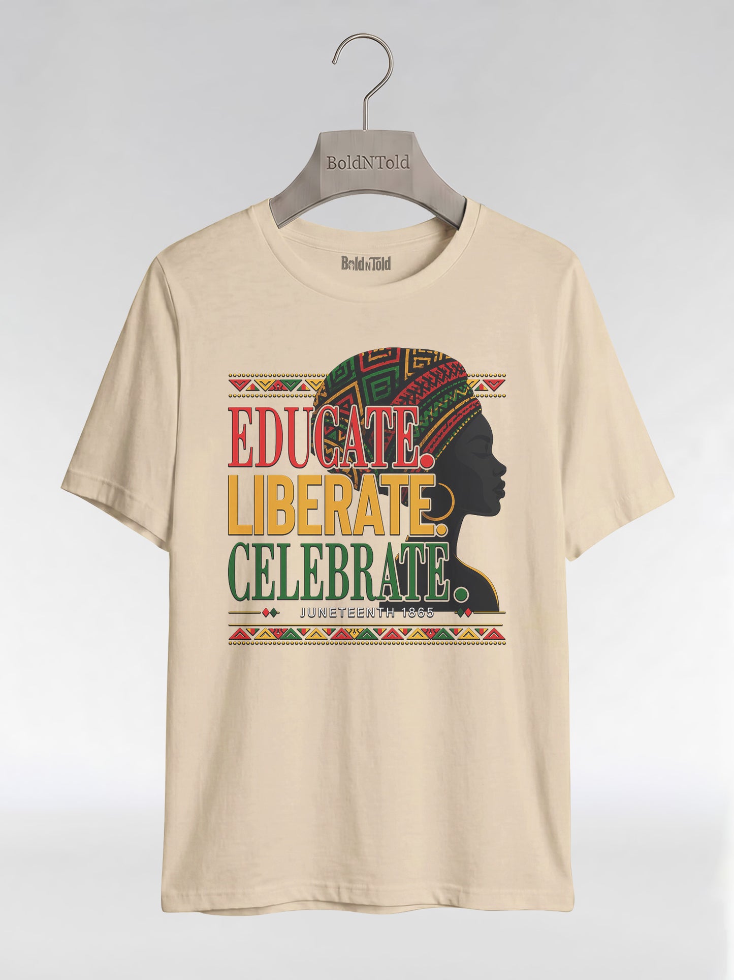 Black History: Educate Liberate Celebrate 1865 Graphic T-Shirt - BoldnTold