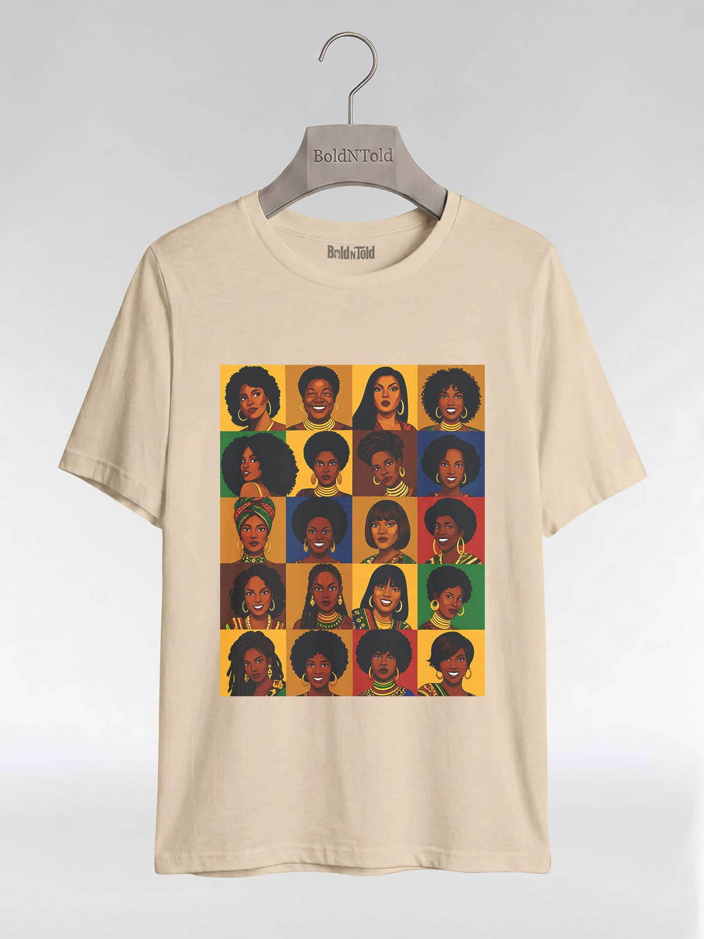 Black Queen Collage: A Tribute to Diverse Beauty Graphic T-Shirt - BoldnTold