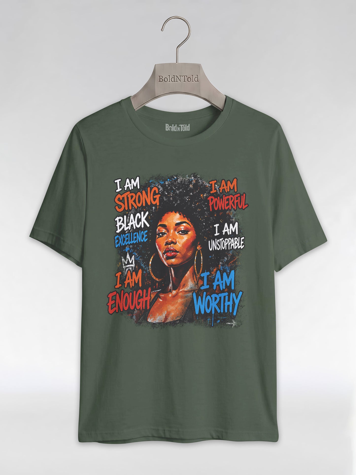 I Am Unstoppable: Black Excellence Graphic T-Shirt - BoldnTold
